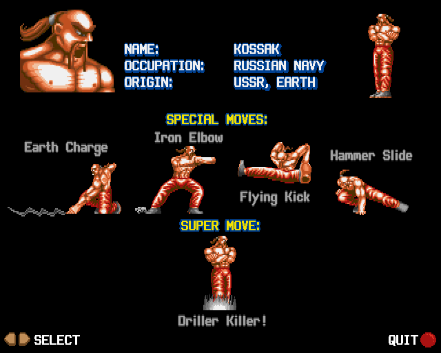 Ultimate Body Blows screenshot 3 for Amiga CD32